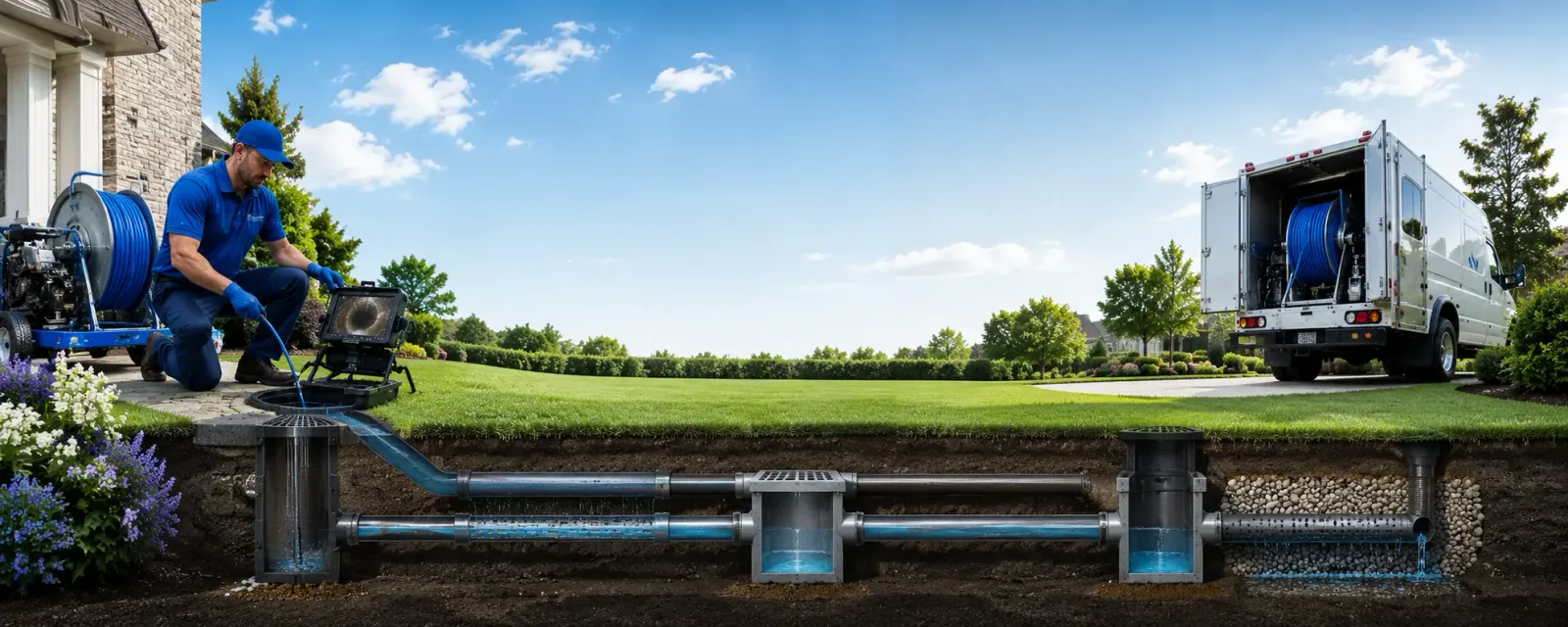 Outdoor drain cleaning information for Lemmon, SD
